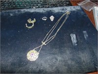 925 Rings & Beautiful Necklace & Hoop Earrings