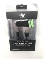 Just Wireless dual USB port car charger
