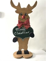Merry Christmas wood figure