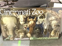 Large Cincinnati zoo framed piece