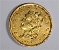 1836 $2 1/2 GOLD  AU