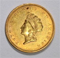 1854 TYPE 2 $1 GOLD  UNC