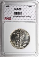 1946 WALKING LIBERTY HALF DOLLAR RNG GEM BU