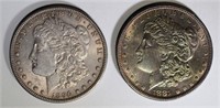 1881-S & 96 CH BU MORGAN DOLLARS NICE TONING