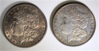 1878 7F & 85 CH BU MORGAN DOLLARS TONED