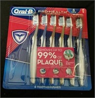 6 Pack Oral-b Pro Health Toothbrushes