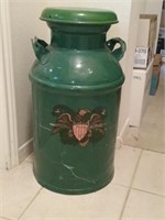 Old Fashioned Metal Milk Container