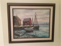 Framed and signed oil painting by Lillian Pike