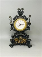 ornate small mantel clock - quartz