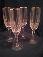 Gorham Crystal Champagne Flutes