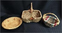 3 Woven Baskets