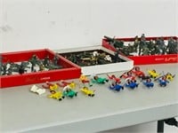 boxlots of toy soldiers & cowboy/ Indians