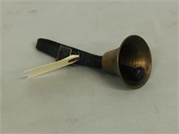 Brass bell w/ leather strap