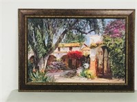 large framed picture - no glass