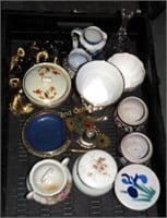 Vintage Fine China Lidded Bowls Creamers Box Lot