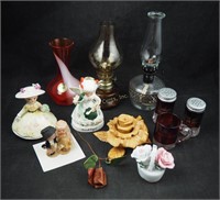 1911 Ruby Glass S & P / Souvenirs Box Lot