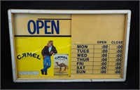 Vintage 1991 Joe Camel Store Open Closed Sign