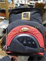 insulated cooler bag, w radio, picnic blanket
