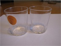 2 Antique Crystal Shot Glasses