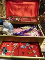 jewelry box w costume jewelry