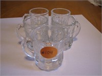 5 Vintage Shotglass Mugs