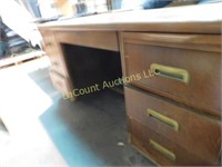 large wood desk, older