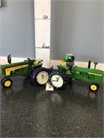2 John Deere tractor  clocks
