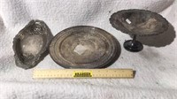 (3) Metal Dishes