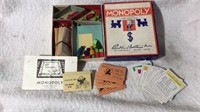 Vintage Monopoly Game, Missing Board