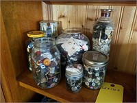 (7) Jars of Buttons