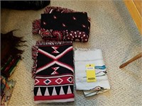 3 Navajo Type Blankets