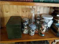 (8) Jars & (1) Can of Buttons