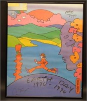 PETER MAX POSTER "EARTH DAY"