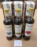 3 Amoretti 750ML Mixed Berry Syrups