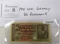 1941 Nazi Germany 20 Reichsmark