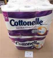2 Pks of 12 Double Rolls Cottonelle Toilet Paper
