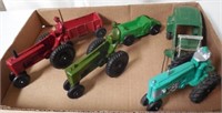 Lot of 5 Auburn Rubber Tractors and Implements