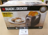 Black & Decker Wide Slot 2 Slice Toaster