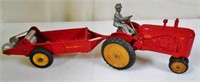 King?, MH 44 Tractor w/ Man & 111 Manure Spreader