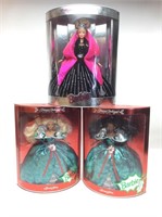 SPECIAL EDITION HOLIDAY BARBIES LOT 1