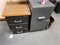 (2) metal cabinets