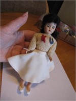 Vintage KU Cheerleader 7&1/2" Doll