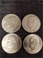(4) Eisenhower dollars