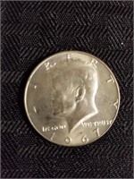 1967 kennedy half dollar