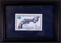 Gun Stamp in Frame