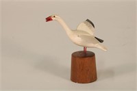 Miniature Snow Goose Decoy Attributed to Tom
