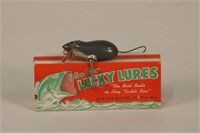 Paw Paw Bait Co., Vintage Mouse Fishing Lure w/