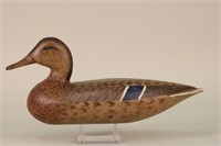 Mallard Hen Duck Decoy by Unknown Illinois River
