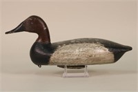 Canvasback Drake Duck Decoy by Unknown Illinois