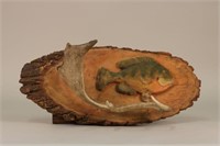 Relief Carved Bluegill Plaque With Applied